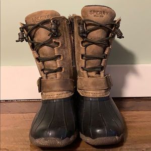Sperry fleece lined duck boots